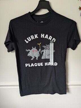 Spencers Popcorn Punk Threadless Lurk Hard Plague Hard Graphic Tee Size Small